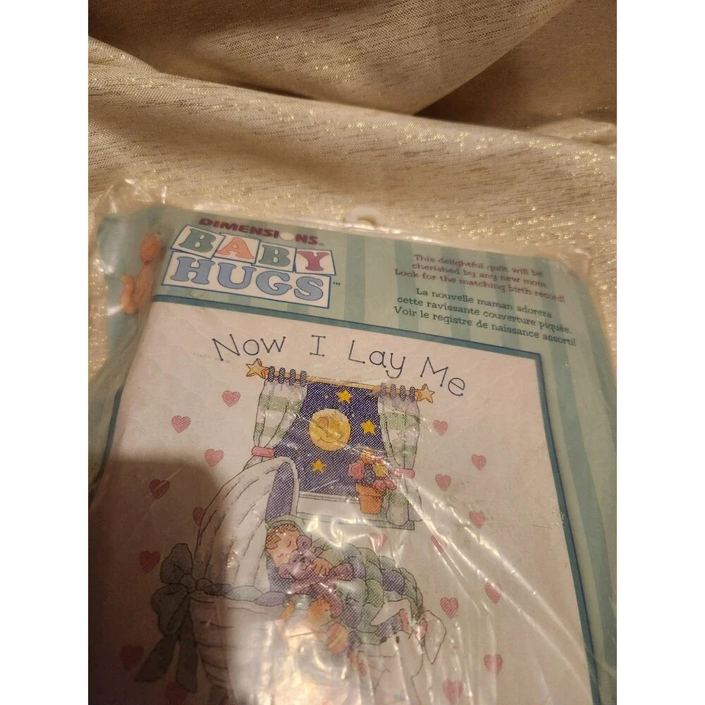 Dimensions Baby Hugs Now I Lay Me Down 2 Sleep Bedtime Prayer Quilt Cross Stitch